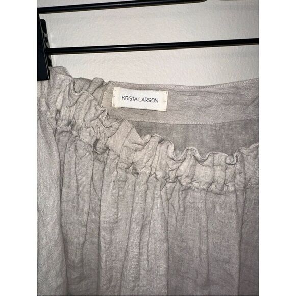 Krista Larson Ooh La La Ruffle Skirt One Size Beige - Picture 3 of 4